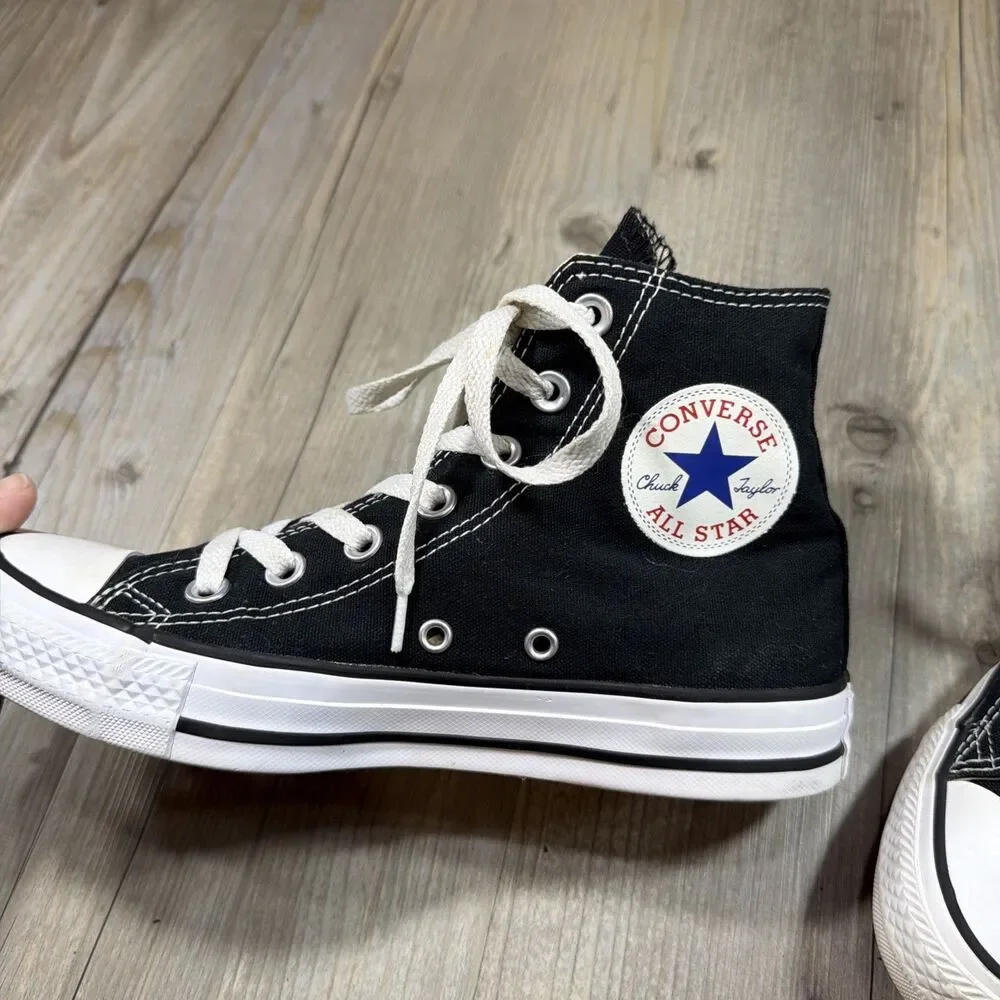 Black Converse Chuck Taylor All Star High Top Unisex Size 5 Men 7 Women Sneakers